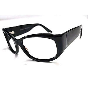 Barton Perreira Demure Black Wrap Sunglasses Frame 56-18 130